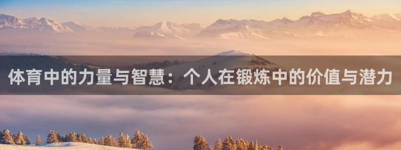 JJB竞技宝官网下载注册：体育中的力量与智慧：个人在